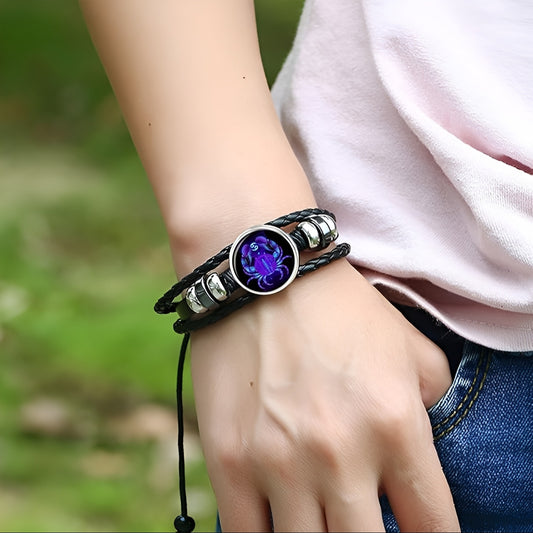 Adjustable Zodiac Sign Super-Power Activator Manifestation Bracelet Glow in the Dark (Energized)